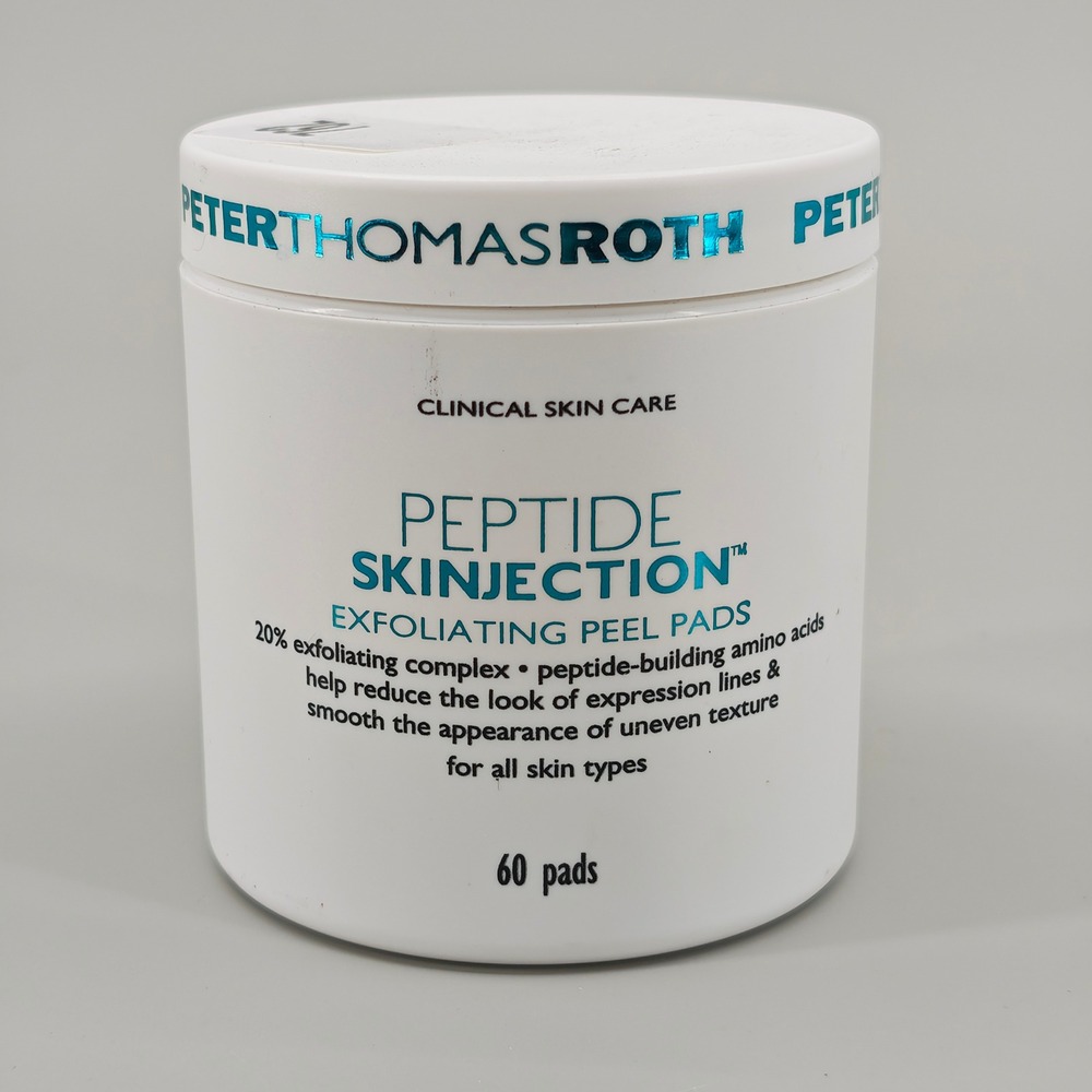 Peter Thomas Roth Peptide Skinjection Exfoliating Peel Pads 60ct New Sealed